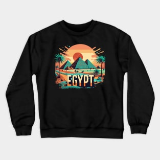 Cairo Egypt Pyramids - Vintage Travel Souvenir Crewneck Sweatshirt